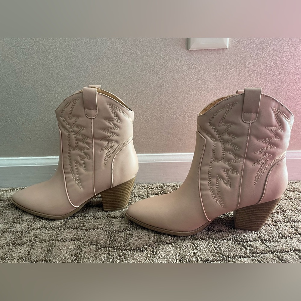 Ankle cowgirl booties. BRAND NEW!
